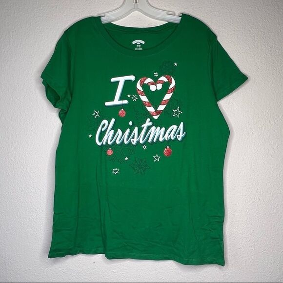 Holiday Time "I Love Christmas" T-Shirt - Picture 4 of 5